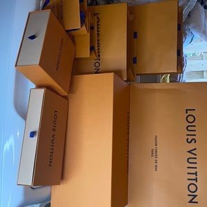 Louis Vuitton boxes and bags